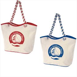 JH3214 Maui 8 Oz. Laminated Cotton Tote Bag With Custom Imprint